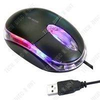 TD® Souris USB Optique rouleau roue 3D Filaire - Souris pour Pc et Ordinateur portable - Légère et portable - Compatible port USB