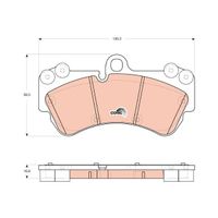 JEU PLAQUETTES (-TU) TRW GDB1720