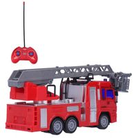 Camion de lutte contre l'incendie télécommandé Zerone - Jouet avec lumière et son pour enfant de 6 ans et plus