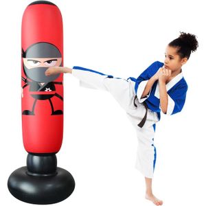 Punching Ball Enfants 150cm JanTeelGO Avec Gants - Sac De Boxe Gonflable Pour Enfants