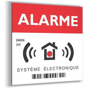 KIT ALARME Panneau Rigide Alarme - Carré 15 cm - Ultra résist