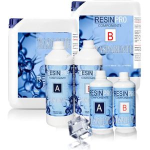 Resine Epoxy Kit Transparente 550g-500 mlKit Resine pour les Débutant  Contient 8 Colorant Resine Epoxy4 PailletteGants1:1 Rat [28]