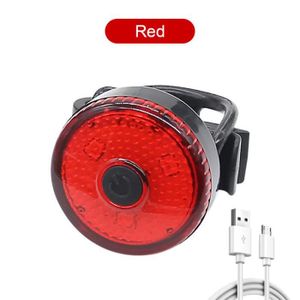 ECLAIRAGE POUR VÉLO Feu arrière LED USB Rouge pour vélo - Lampes de vélo clignotantes multifonctionnelles