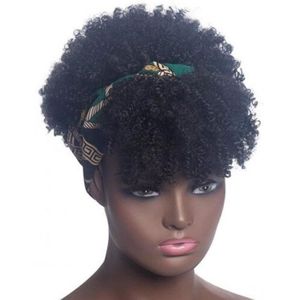 PERRUQUE - POSTICHE Court Bouclés Bandeau Perruques Afro Perruques Afr