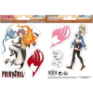 STICKERS FAIRY TAIL - Stickers - 16x11cm / 2 planches - Nat
