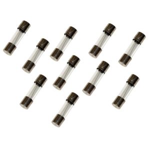 Lot de 10 fusibles semi-lents semi-retard/és semi-temporis/és en verre 2cm 20mm 5mm 5x20mm 220V 250V 10A Aerzetix
