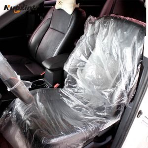 LHE Le siège de voiture en plastique jetable de 100 pièces couvre les  protecteurs de rouleau de valet de mécanicien - Cdiscount Auto