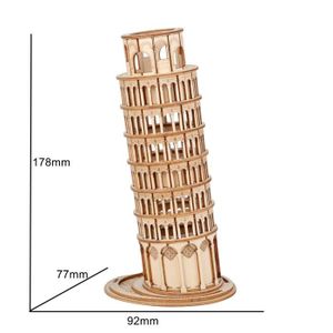 ASSEMBLAGE CONSTRUCTION Maquette en bois - La tour de Pise - 137 pièces - 