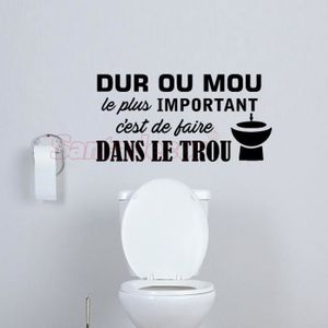 Sticker Citation Toilette Cdiscount