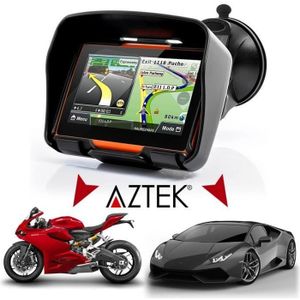 Sonew Navigateur de moto Dispositif de Navigation GPS pour moto, écran  tactile 4,3 informatique peripherique Carte de l'Allemagne