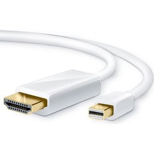 CÂBLE INFORMATIQUE Mini DisplayPort vers câble HDMI  - Cordon adaptat