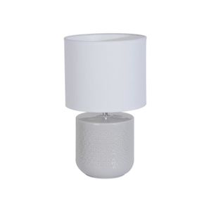 LAMPE A POSER Lampe à poser en céramique hauteur 30cm Poty - Gris perle