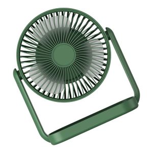 VENTILATEUR Dilwe mini ventilateur rechargeable Petit ventilateur de bureau à 3 pales, electromenager ventilateur Vert Vintage