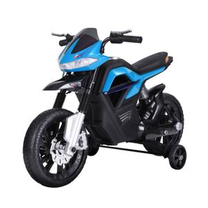 MOTO - SCOOTER Moto électrique pour enfants - HOMCOM - 4 roues - 