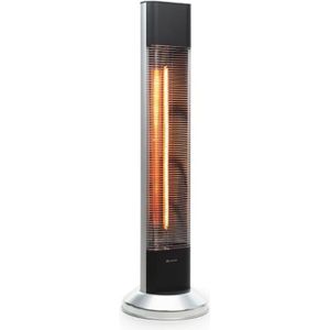RADIATEUR D’APPOINT Radiateur infrarouge électrique Klarstein HeatPal - 1300W - marbre & cadre argent - pour 30m²