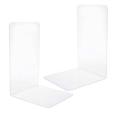 12 Pièces 13x10x10cm Lot De 12 Serre-Livres En Acrylique Transparent - 13x10x10cm - Pour Bureau, Librairie, Présentation Menu Cale Livre