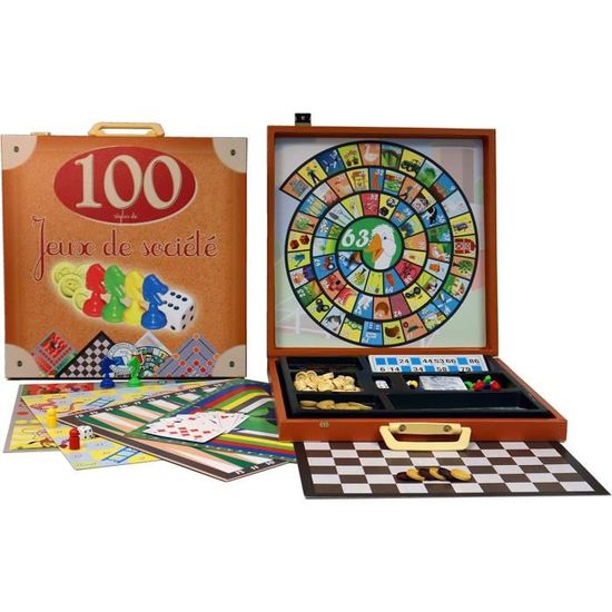 SA - Jeu de société - Mallette 90 Jeux 4 years to 18 years.[Z6834 ...