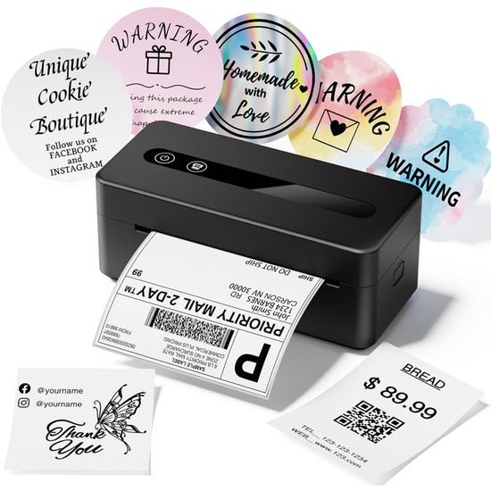 Imprimante D'étiquettes Thermique Vretti 4x6 - WiFi, Bluetooth, USB - Pour Expédition