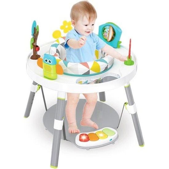Chaise de Saut pour Bébé, Siege Bébé pour Manger a Table,Trotteur Bébé Multifonctionnelle--4 mois-5 ans