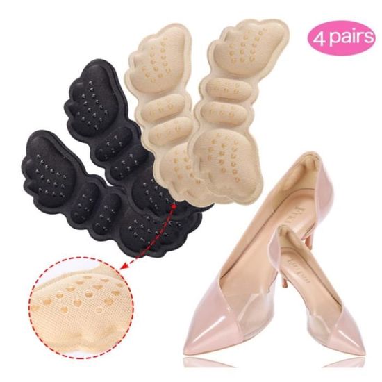 Coussinets De Talon COMNICO - Lot De 4 Paires Pour Chaussures Trop Grandes, Protègent Des Ampoules