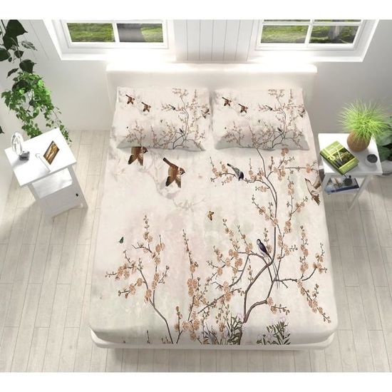 Drap Housse Bonnet 25cm Drap De Lit Coton Avec Une Rebord Élastique Qualité Supérieur Draps Plat 1 Personnes Fitted Sheets (Color : Red A, Size : 120x200+25 Cm