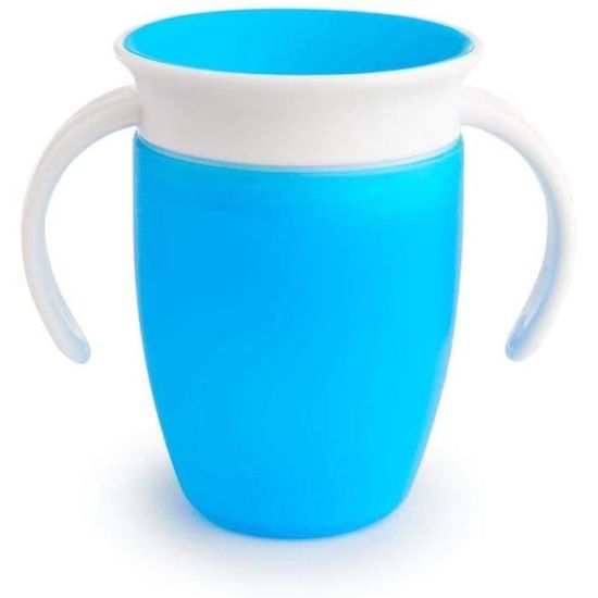 Tasse d'Apprentissage - Cup Entraîneur 360° - Bébé Tasse Imperméable à l'eau - Bleu