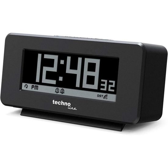 Braun Réveil Numérique Avec Snooze, écran LCD Négatif, Réglage Rapide