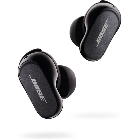 Nouveaux écouteurs Bose Quietcomfort II, écouteurs intra-auriculaires sans fil Bluetooth à suppression de bruit triple noir, san