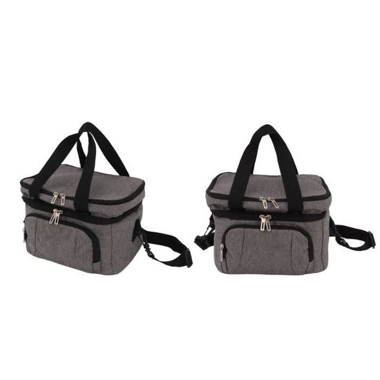 Sac Isotherme Pliable 40L En Tissu Oxford - Isolant, étanche, Pour Pique-nique, Camping, Barbecues (noir) - 8