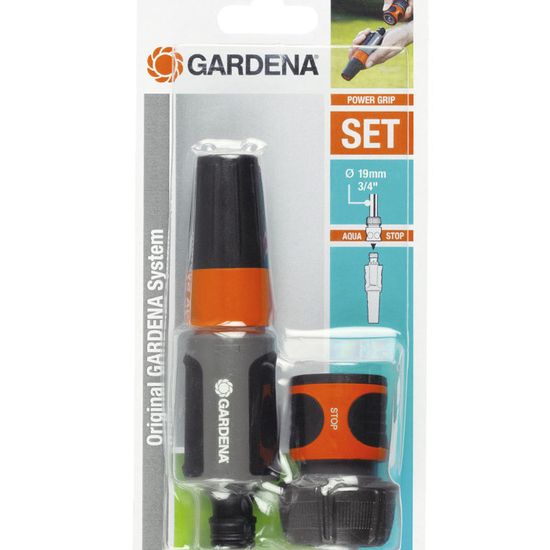 GARDENA Nécessaire d’arrosage – Adapté tuyau Ø19mm – Compatibilité Original GARDENA System – Kit complet – Garantie 2 ans