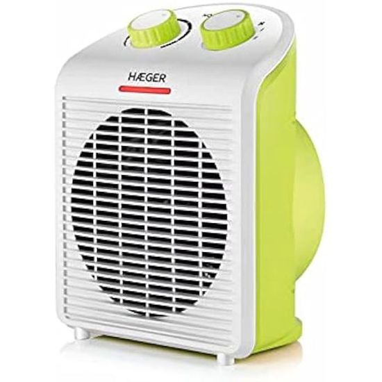 Chauffage Céramique Haeger 1500 W - Ventilateur 2 Vitesses - Résistance Céramique - Modèle FH-15C.012A