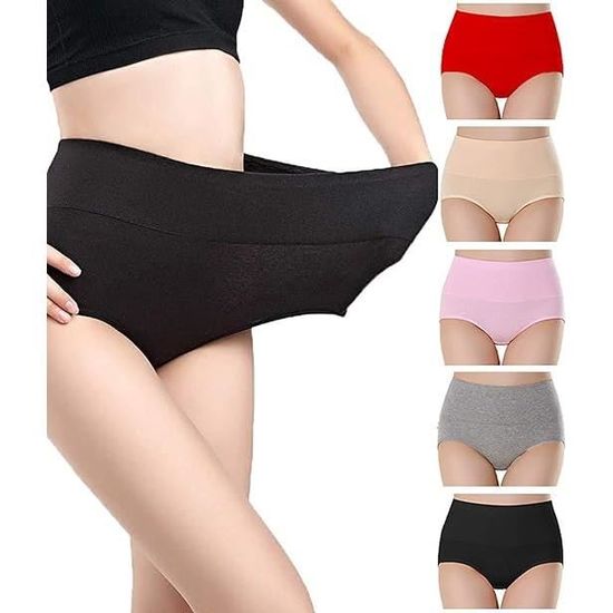 Flintronic Culotte Femme Coton Doux, Elasticité Slips