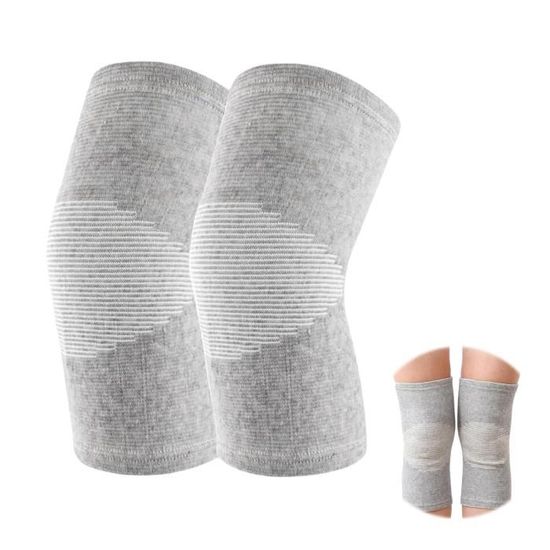 Genouillère Thermique Unisexe Noire Taille XL - Doublure Polaire Épaisse, Circonférence Jambe 46-50 Cm - Pour Sport, Arthrose, Froid