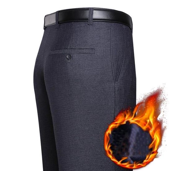 Pantalon Polaire Homme Jogging Hiver Chaud Thermique Coton Sport