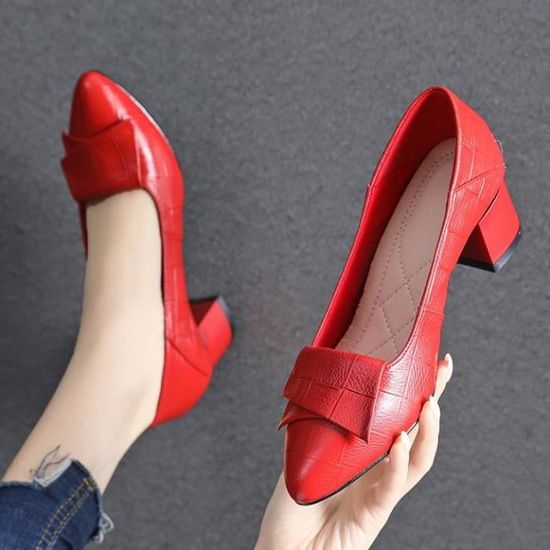 Chaussure talon on sale rouge marque