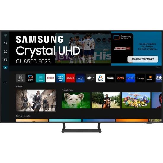 SAMSUNG UE55BU8505K - TV LED 55" (140cm) - Crystal UHD 4K 3840x2160 - Smart TV - Gaming Hub - HDR10+ - 3xHDMI