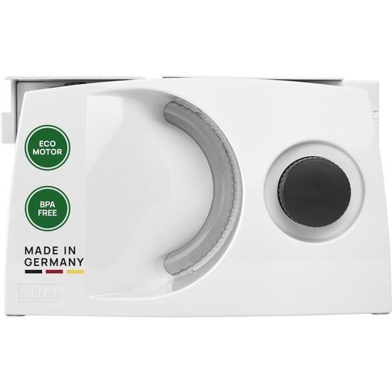 Trancheuse Universelle électrique Ritter Solida 4 Duo Plus - Lame Ondulée + Lisse - Made In Germany