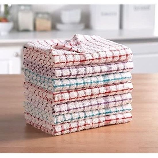 Torchon Cuisine A&B Traders Lot De 6 Ou 12 100% Coton Torchons De Cuisine