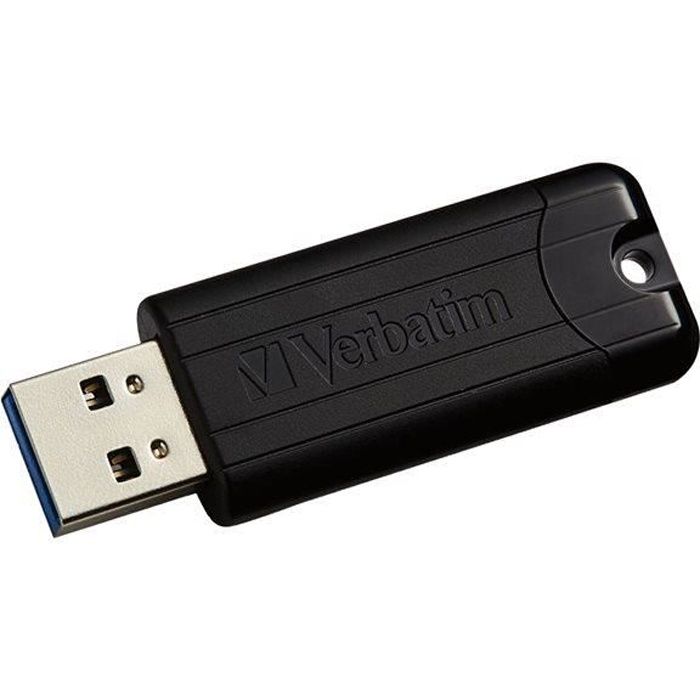 VERBATIM Store 'n' Go Pin Stripe USB Drive - 256 Go - Noir