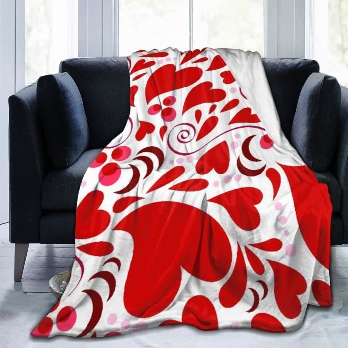 Couverture Polaire GNOME De Noël 150x200 Cm - Plaid Décoratif Pour Enfants, Canapé, Lit - Flocons De Neige Hiver - 6
