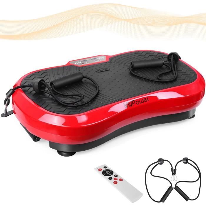 MVpower Plateforme vibrante oscillante -3 programmes -LCD -180KG -Technologie de Vibrations à Bascule 3D,Pour Fitness Appareil