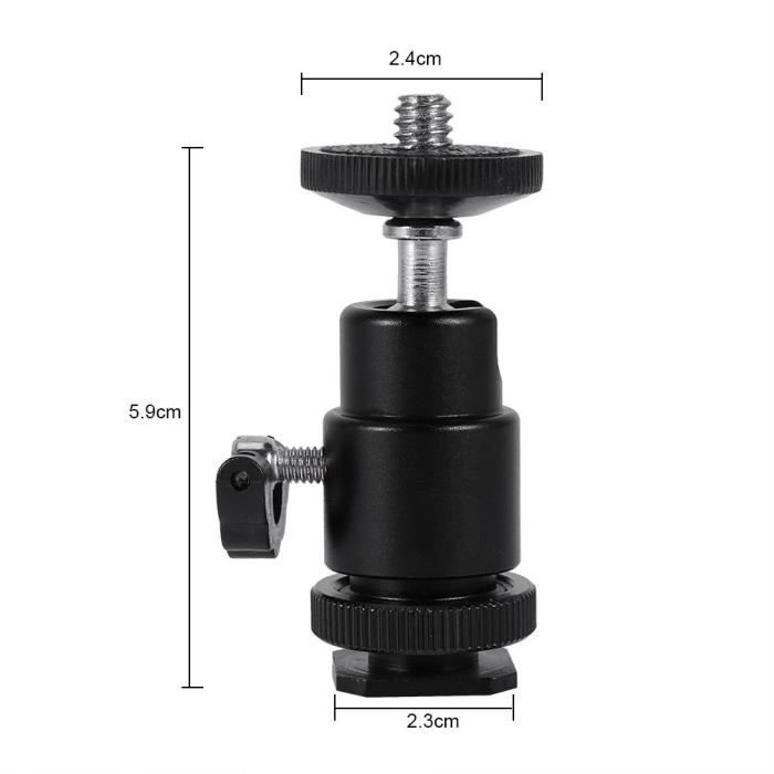 Romantic EBTOOLS Adaptateur de sabot chaud pour trépied mini-caméra de vis arrière 1-4 pouce pour appareil photo numérique