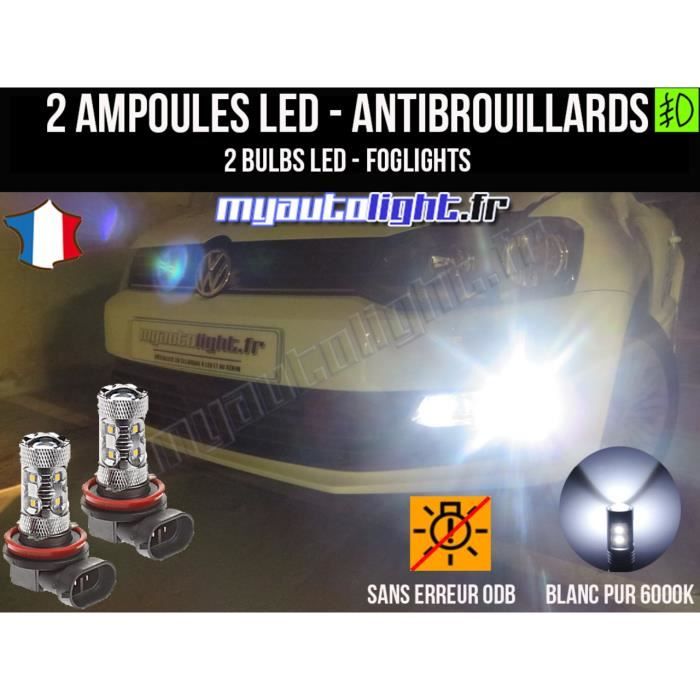 Ampoules Leds antibrouillards pour VOLKSWAGEN POLO 5 6R