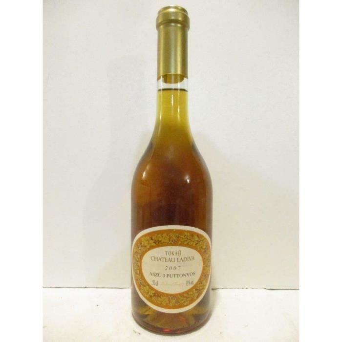 50 cl aszu château ladiva 3 puttonyos liquoreux 2007 - tokaji hongrie