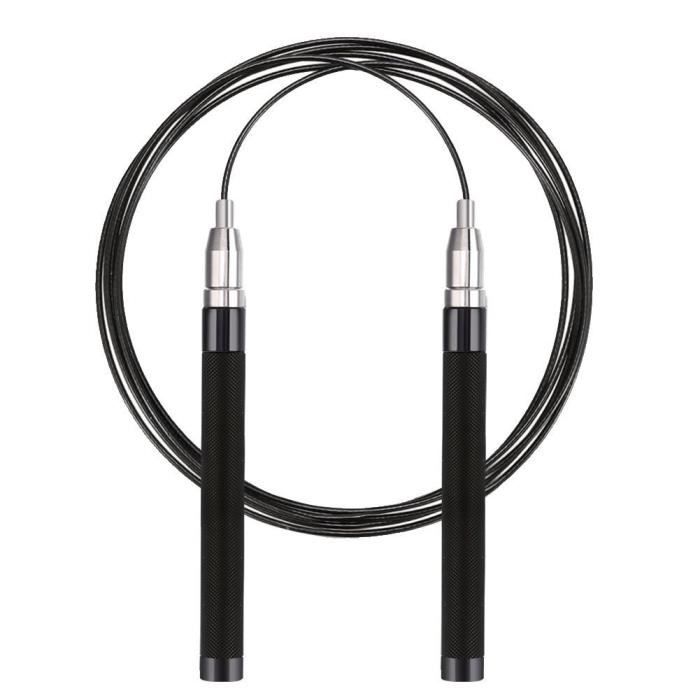 Corde à sauter des autobloquante Longueur réglable léger saut à la corde avec 2 cordes Corde à sauter, Plug and Play, Home Gym ex