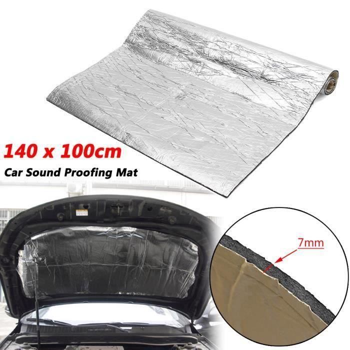 7mm Isolant Insonorisant d'isolation Sonore de Fibre de Verre Pr Voiture Van 140*100cm Aw24129