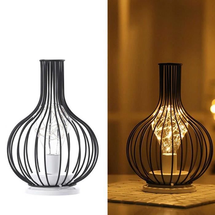 Lampe à Poser rétro Lampe de chevet décorative sans fil avec ampoule Edison Balcon Chambre Mariages Parties Intérieur - Carafe