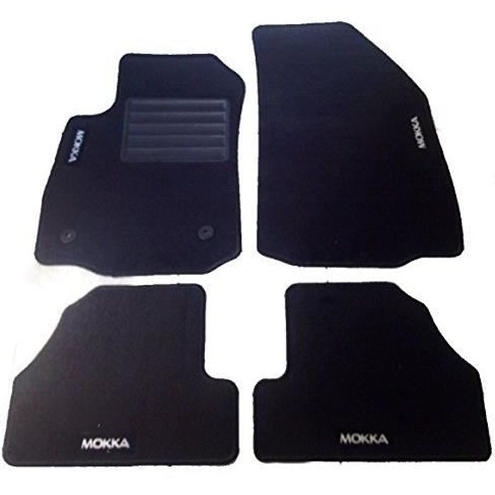Jeu de 4 tapis moquette pour OPEL MOKKA 2012>2016