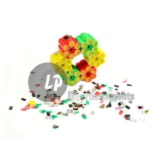 lot de 6 cartouches 6 coups pour pistolet à confettis