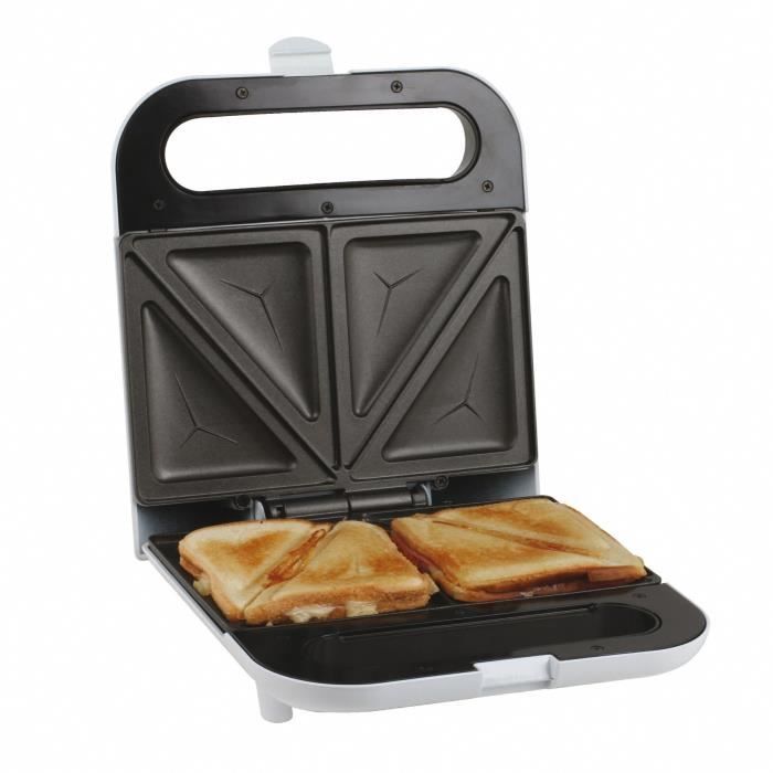 LIVOO DOP177 Appareil à croque-monsieur double - Blanc/Noir